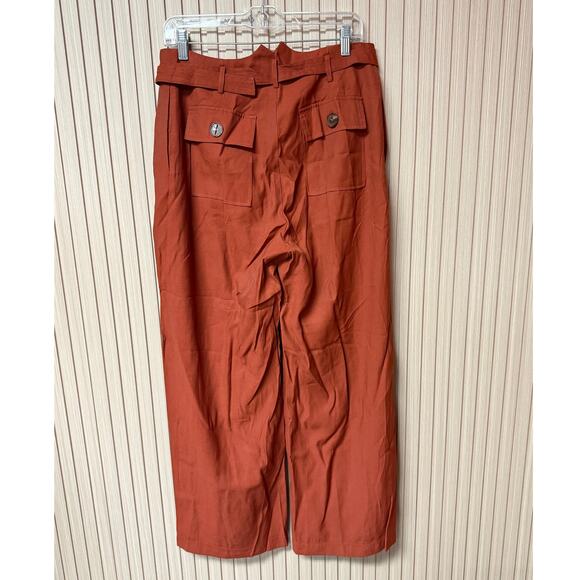 Moon River Wide Leg Linen Capri Pants Women’s Size L - Picture 2 of 12